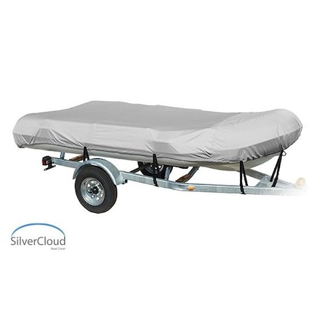 Eevelle Boat Cover INFLATABLE, Outboard Fits 19ft 6in L up to 100in W Silver SCINF19100B-SLR